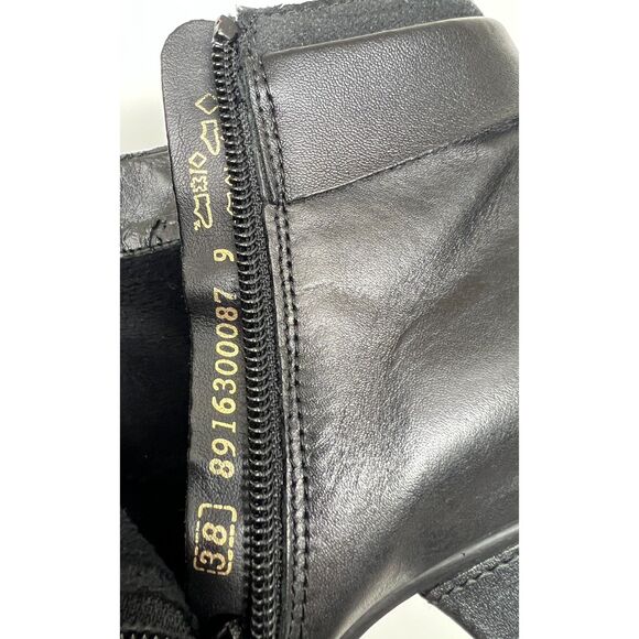 Remonte smooth black leather ankle booties. Size 38. - Picture 12 of 12